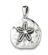 Silver Sand Dollar Necklace