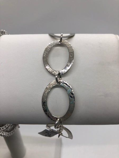 Silver Stamped Bracelet