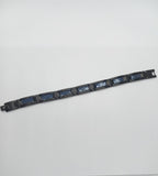 Black and Blue Stainless Bracelet