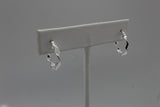 Wavy Sterling Silver Hoop Earrings