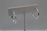 Simple Sterling Silver Hoop Earrings