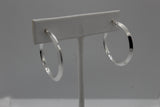 Simple Sterling Silver Hoop Earrings