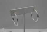 Simple Sterling Silver Hoop Earrings