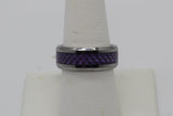 Purple Stainless Steel Ring