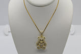 Cubic Zirconia Bear Pendant
