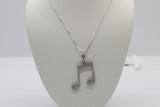 Cubic Zirconia Music Pendant