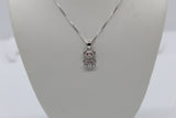 Sterling Silver Cubic Zirconia Bear Pendant