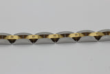 Stainless Steel Link Band Silver and Gold Bracelet