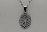 Sterling Silver Sparkly Butterfly Pendant