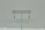 Sterling Silver Pearl and Cubic Zirconia Earrings