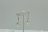 Sterling Silver Pearl and Cubic Zirconia Earrings