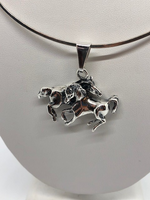 Silver Horse Necklace