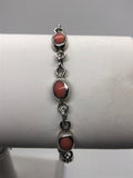 Colored Inlay Silver Bracelet