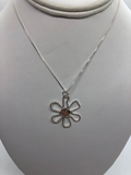 Mother/Daughter Flower Necklace