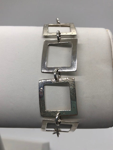 Square Silver Bracelet