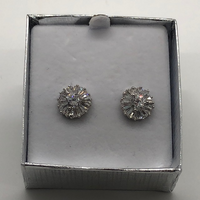 Sunburst CZ Earrings