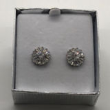 Sunburst CZ Earrings