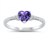 CZ Heart Ring