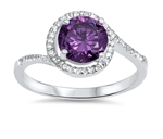 Colored CZ Ring