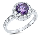 Colored CZ Ring