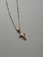 Small Cross Pendant in Silver or Rose Gold