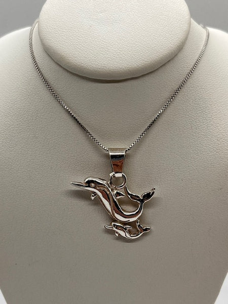 Silver Dolphin Necklace