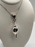 Sterling Silver Conch or Sea Shell Necklace