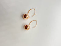 Rose Gold Ball Earrings