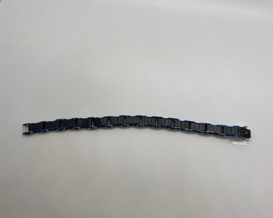 Blue and Black Stainless Steel Bracelet