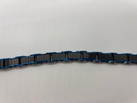 Blue and Black Stainless Steel Bracelet