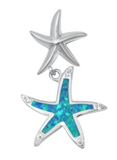 Lab Opal Starfish Necklace