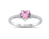 CZ Heart Ring