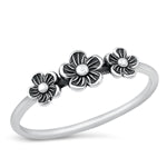 Silver Flower Ring