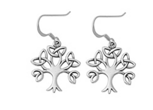 Silver Tree of Life Earrings