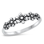 Silver Flower Ring