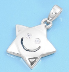Silver and Silver Star Necklace