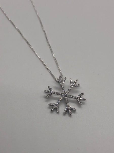 CZ Snowflake Necklace