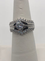 2 pc wedding set w/Circle Set