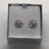 Sunburst CZ Earrings