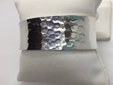 Silver Hammered Cuff