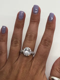 CZ Oval Ring